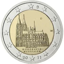 2€ Nemčija 2011 vseh 5 kovnic ADFGJ
